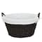 Household Essentials 12.5" Round Wicker Laundry Basket with Handles